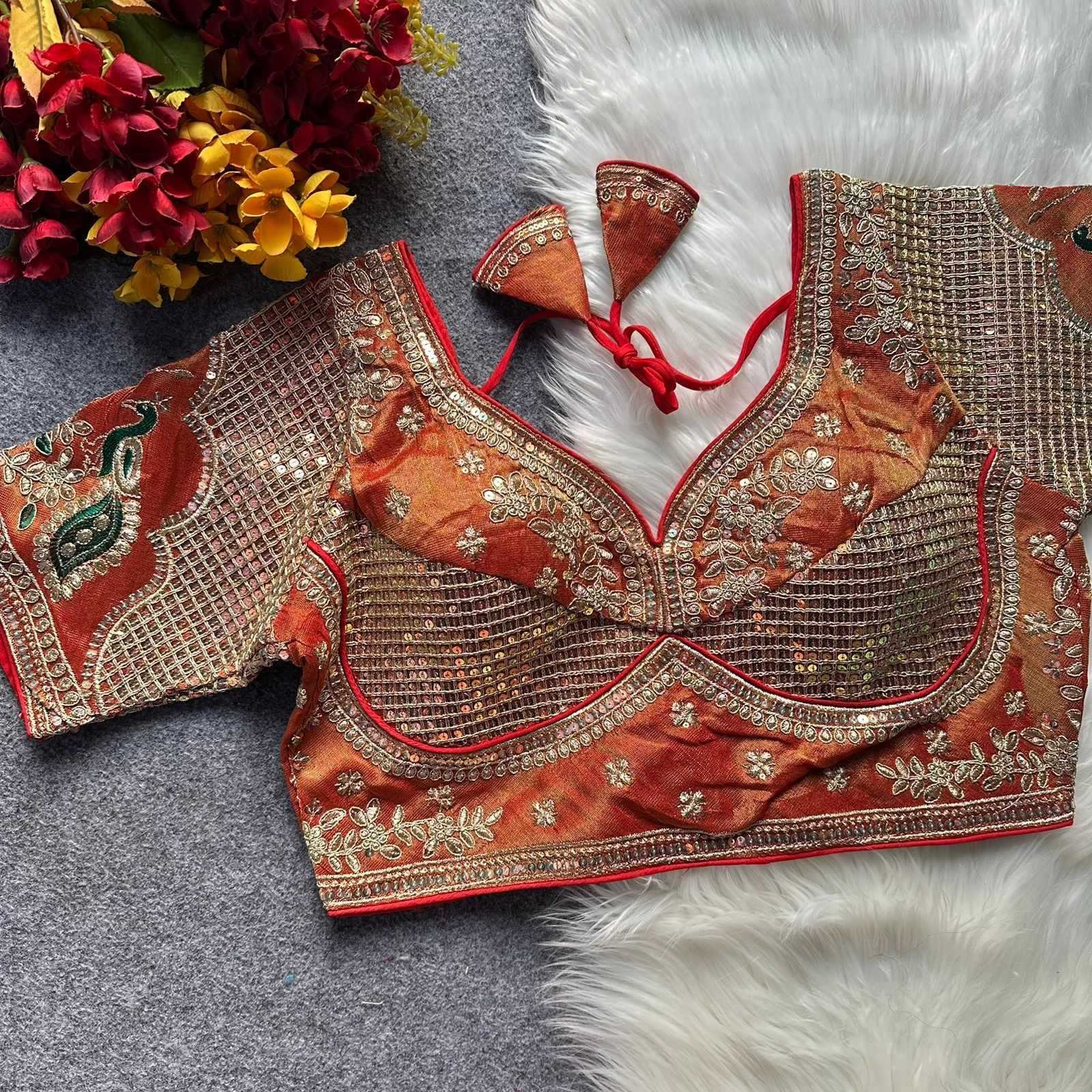 Naarira Silk V-Neck Blouses