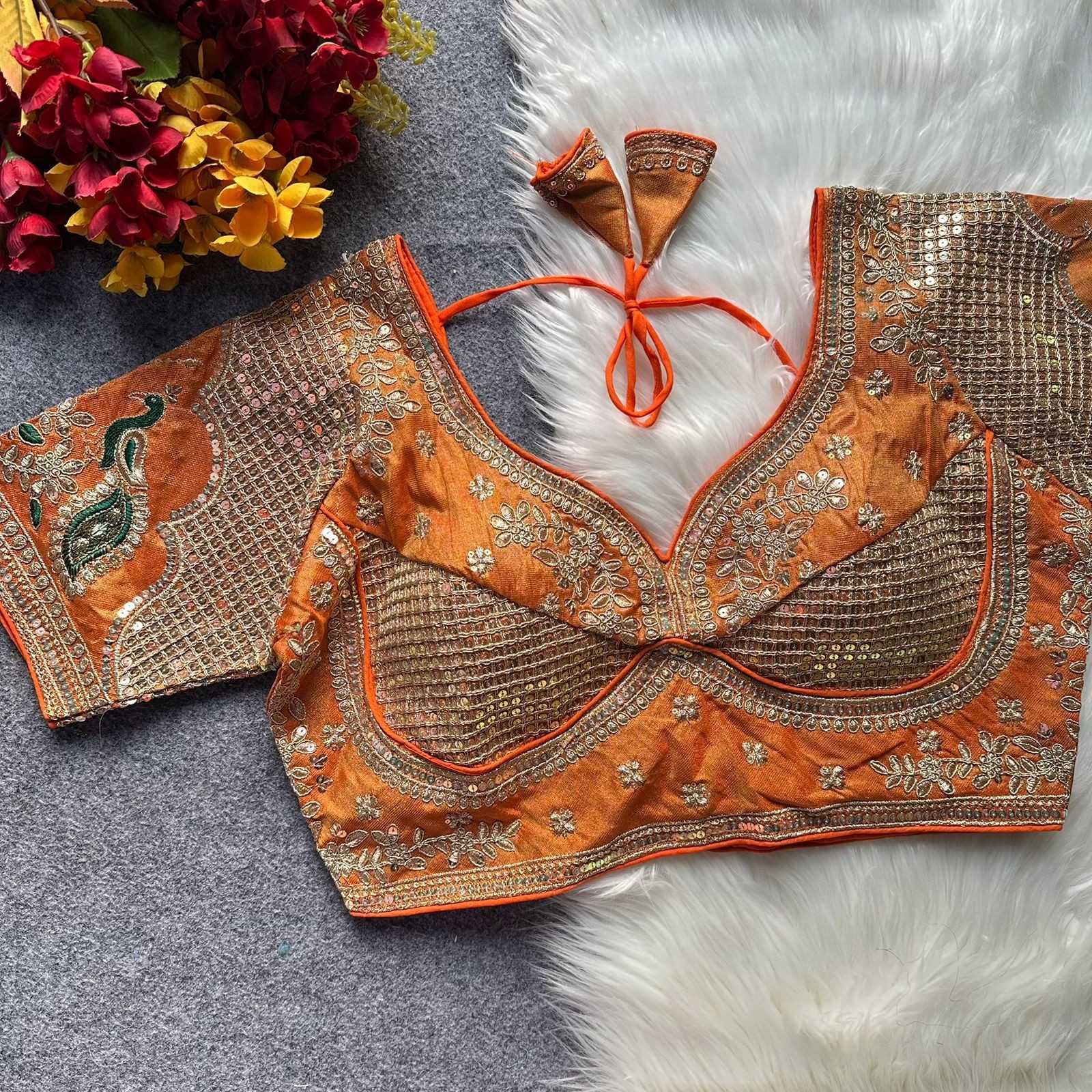 Naarira Silk V-Neck Blouses
