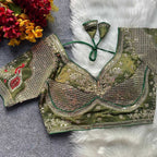 Naarira Silk V-Neck Blouses