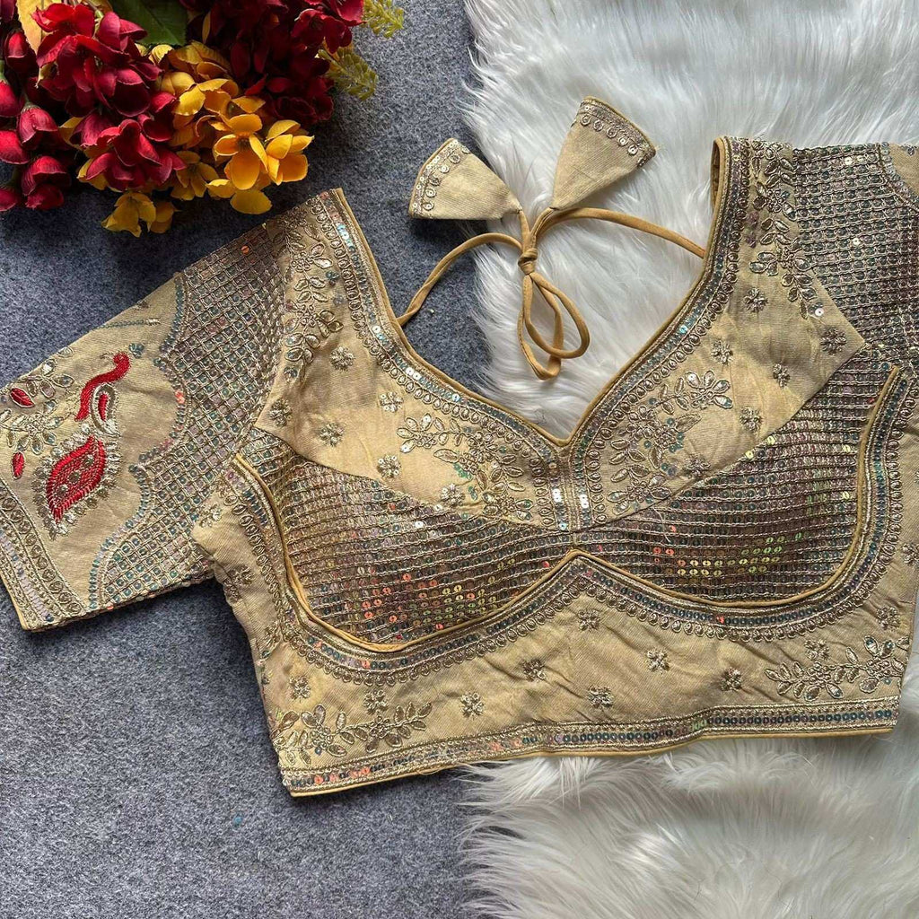 Naarira Silk V-Neck Blouses
