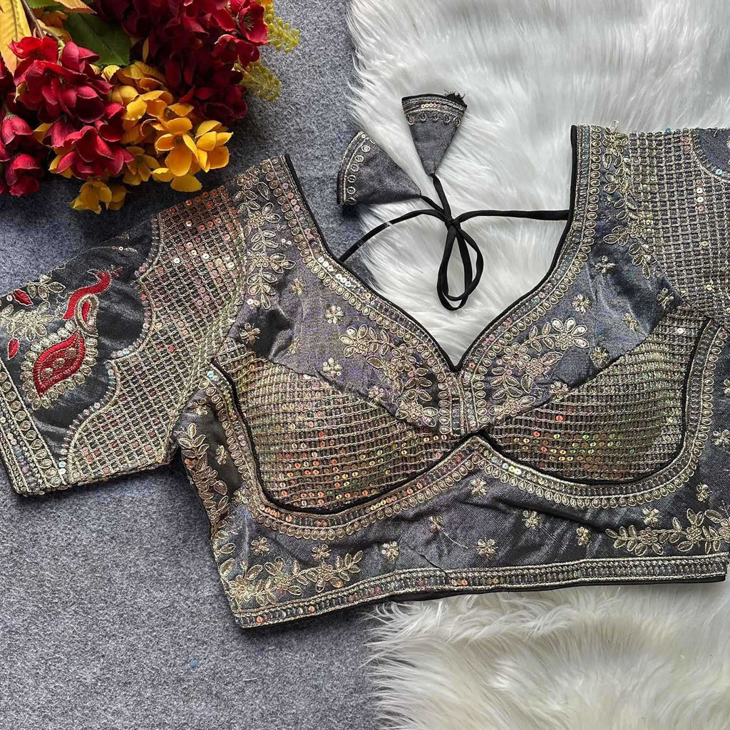Naarira Silk V-Neck Blouses