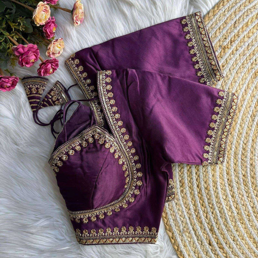 Naarira Chikanwork Cambric Blouse