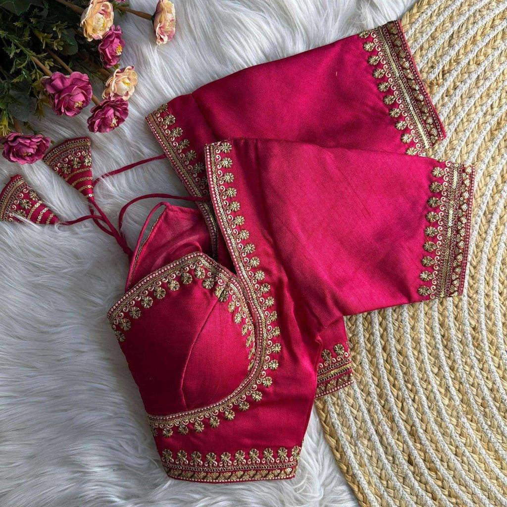Naarira Chikanwork Cambric Blouse