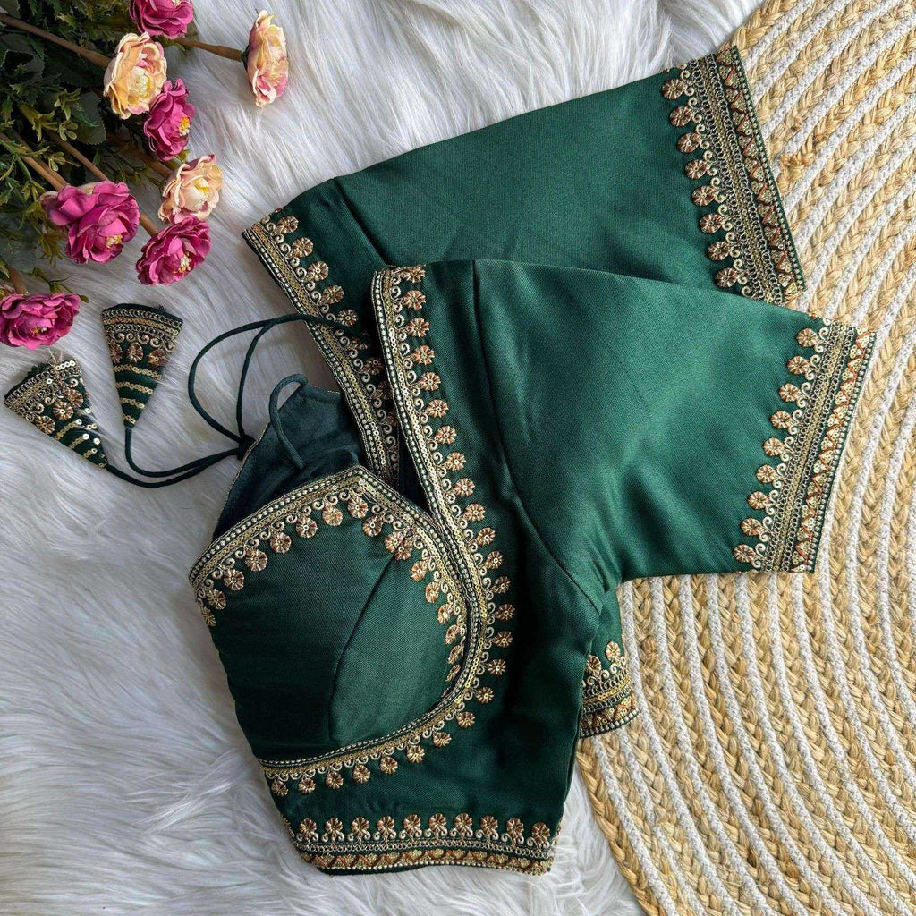 Naarira Chikanwork Cambric Blouse