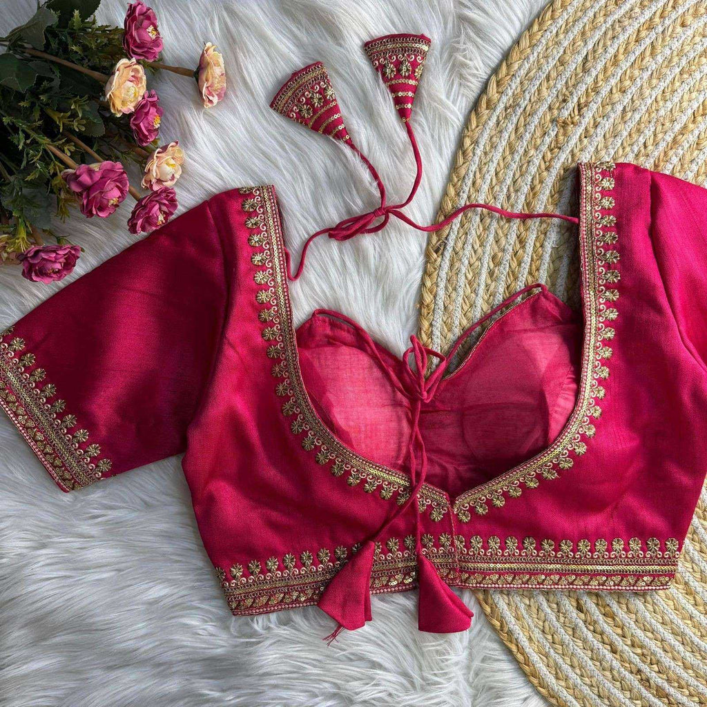 Naarira Chikanwork Cambric Blouse