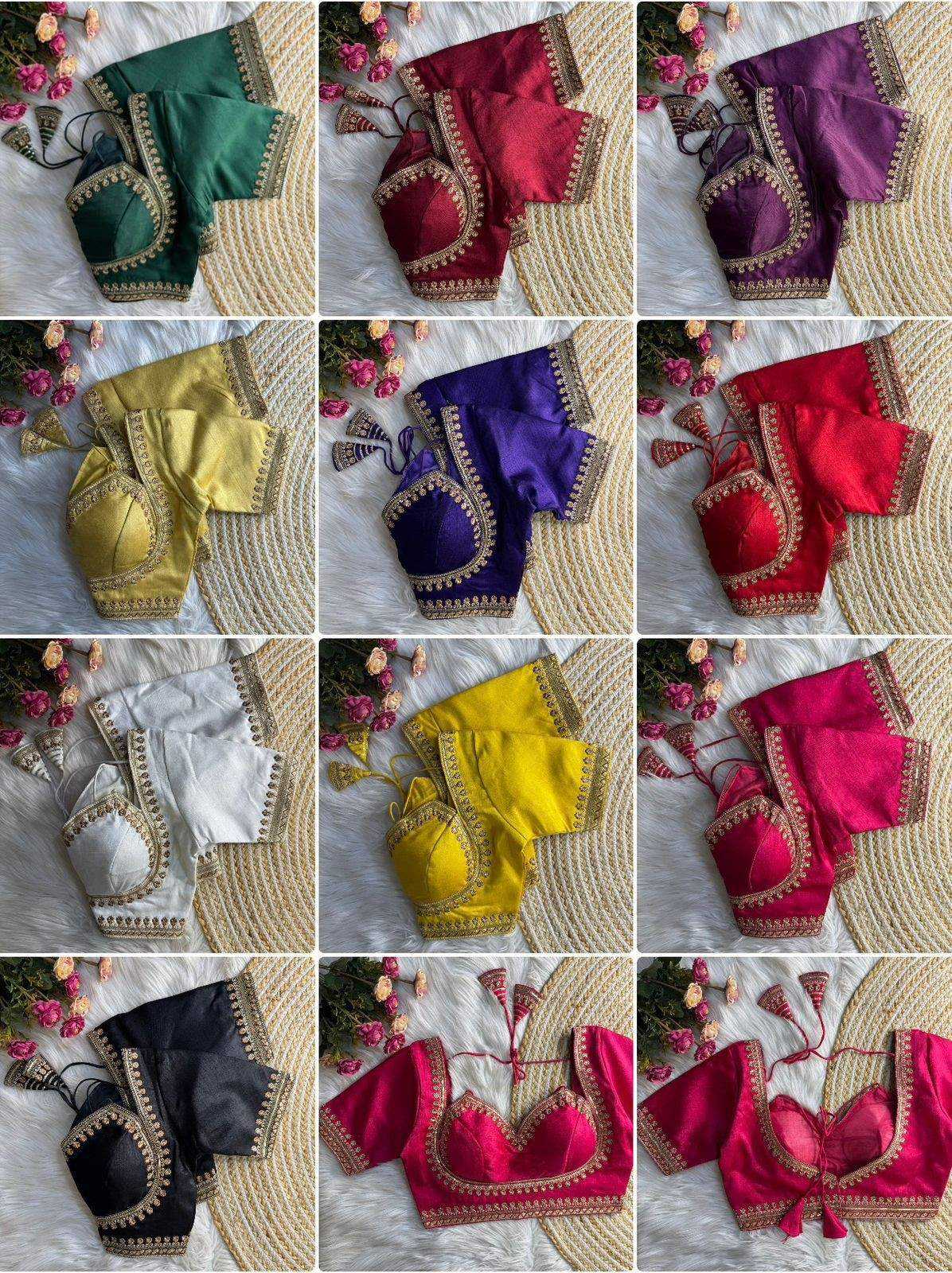 Naarira Chikanwork Cambric Blouse