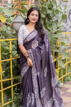 Naarira Linen Fancy Saree for Women