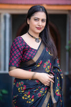 Naarira Soft Cotton Printed Sarees
