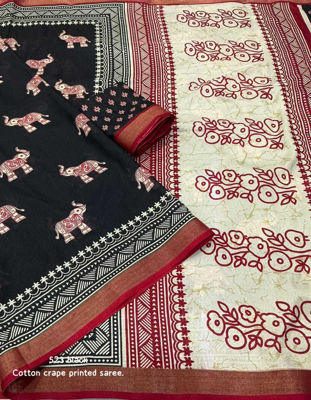 Naarira Soft Cotton Printed Sarees