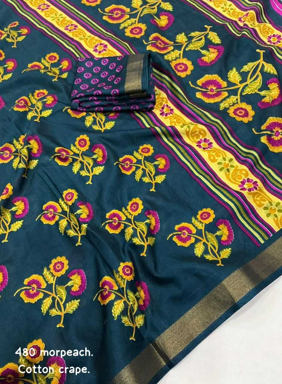 Naarira Soft Cotton Printed Sarees