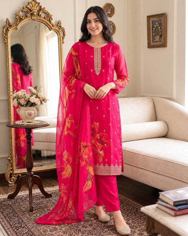 Naarira KESH448 15692 Chanderi Silk Ladies Silk Suit