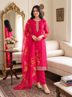 Naarira KESH448 15692 Chanderi Silk Ladies Silk Suit