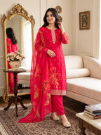 Naarira KESH448 15692 Chanderi Silk Ladies Silk Suit