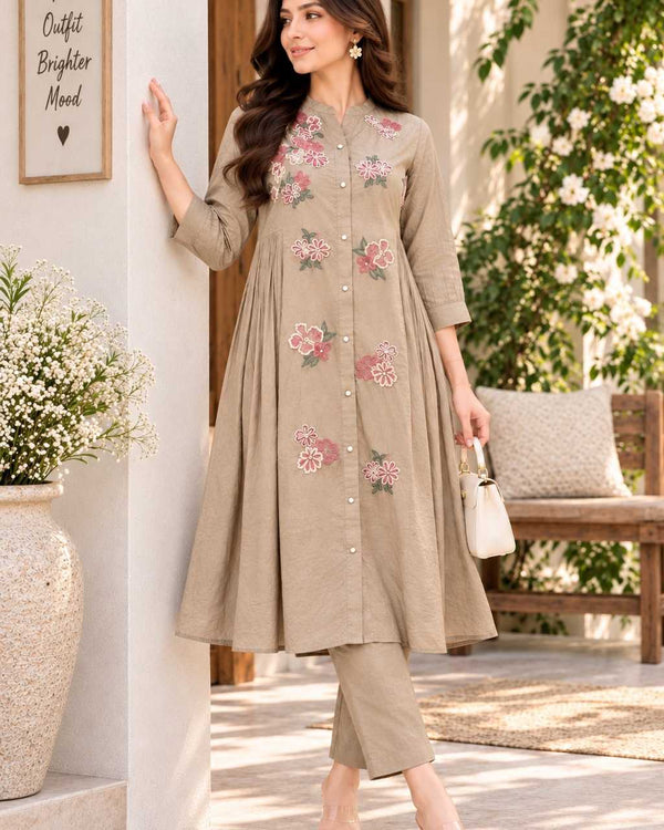 Naarira KESH448 224 Cotton Embroidery Suits - alternate view