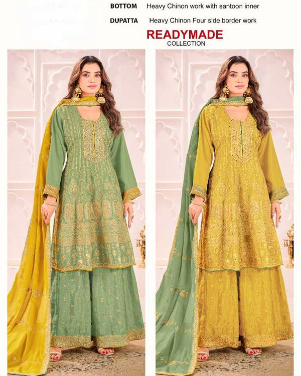 Naarira KESH448 4474 Chinon Silk Embroidery Suits