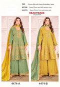 Naarira KESH448 4474 Chinon Silk Embroidery Suits