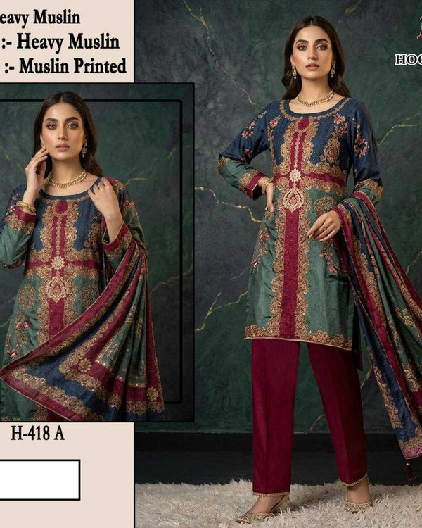 Naarira Muslin Printed Suit