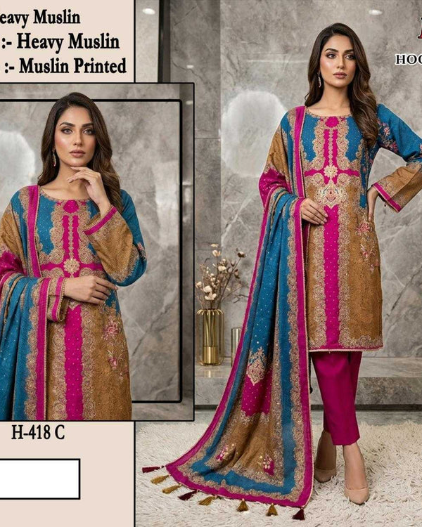 Naarira Muslin Printed Suit - alternate view