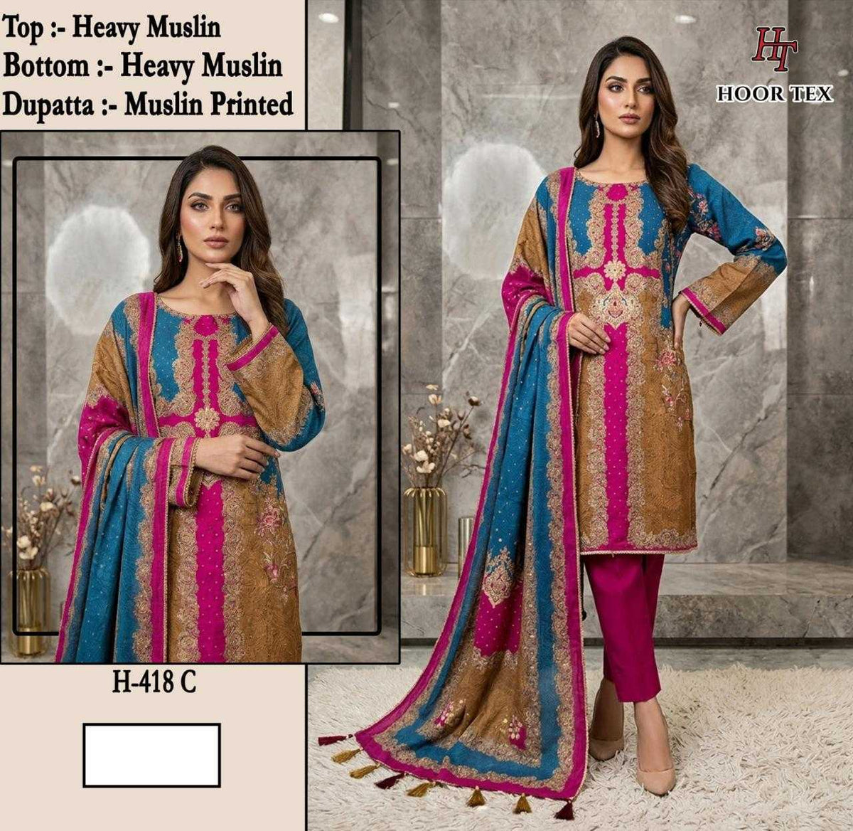 Naarira Muslin Printed Suit