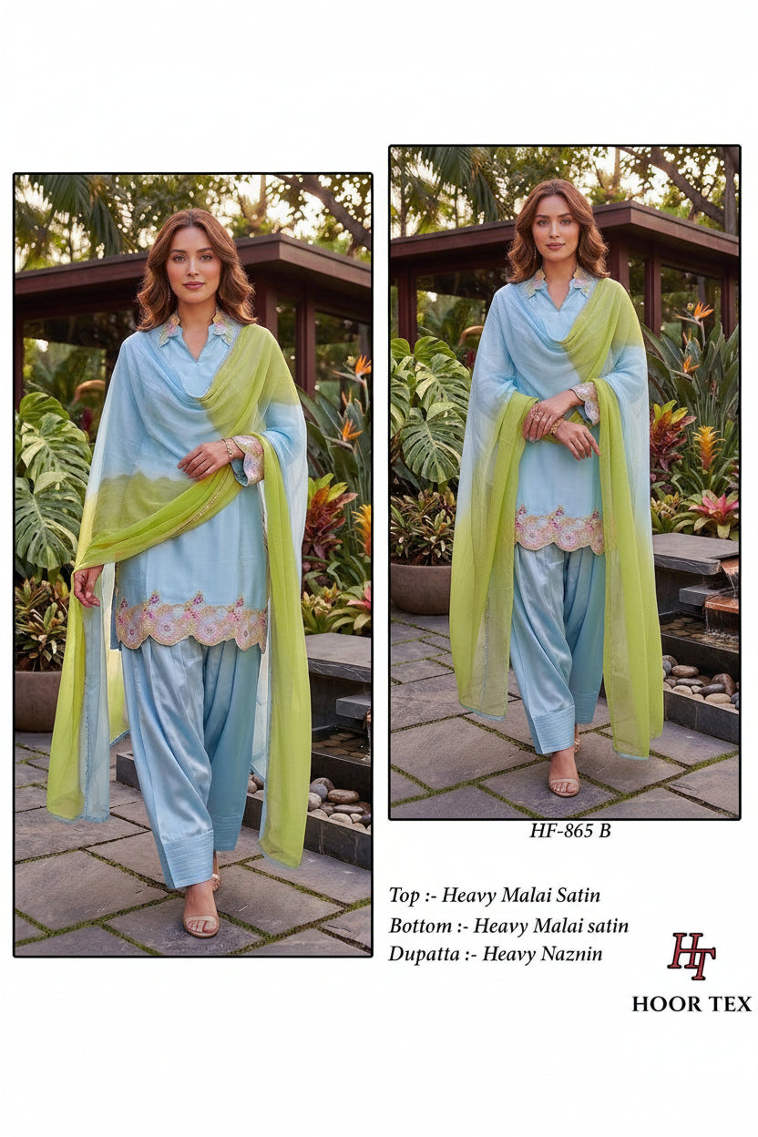 Naarira Malay Satin Silk Pakistani Suits