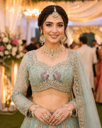Naarira Premium Net Bridal Lehenga Set