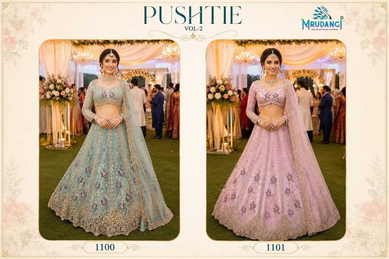 Naarira Premium Net Bridal Lehenga Set