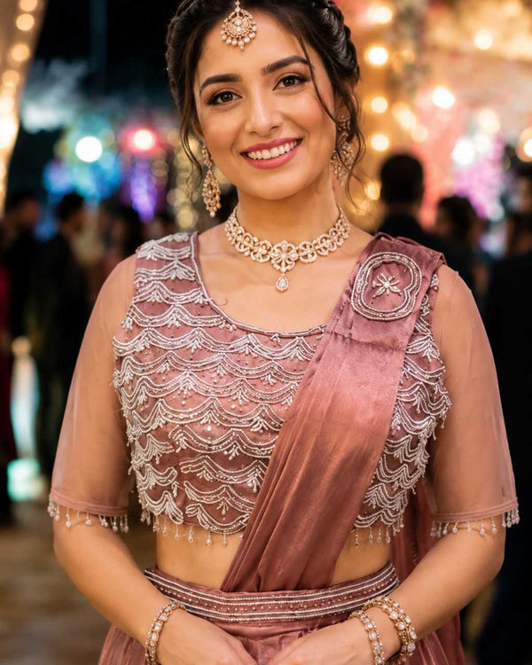 Naarira Satin Ready To Wear Sarees - alternate view