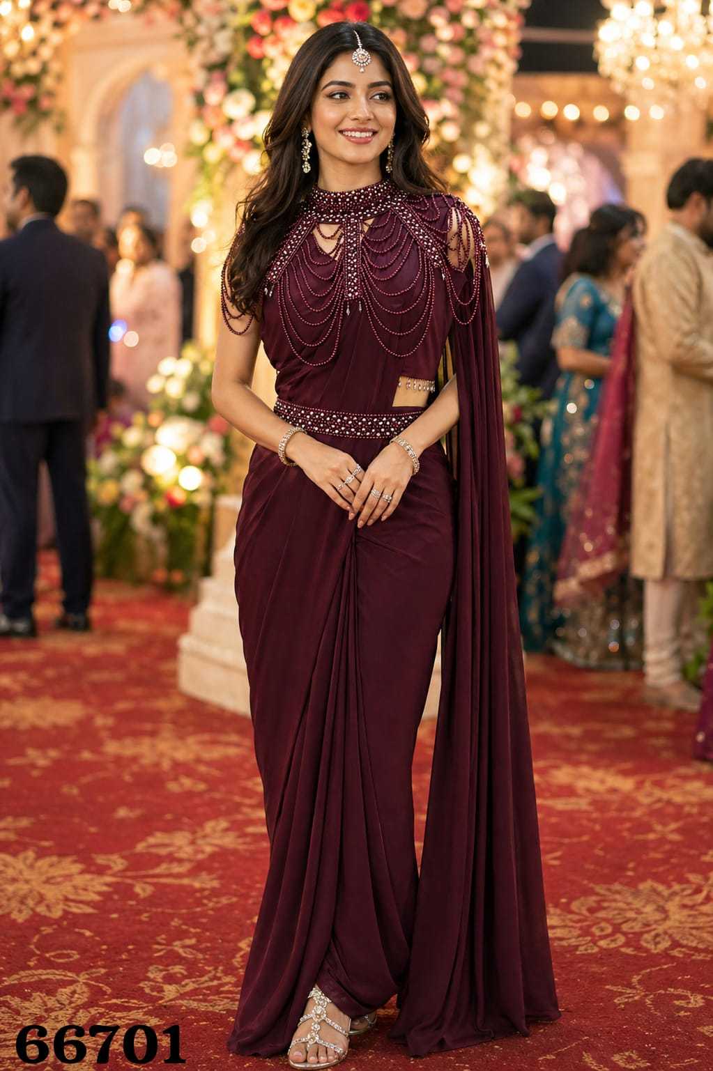 Naarira Lycra Ready To Wear Sarees