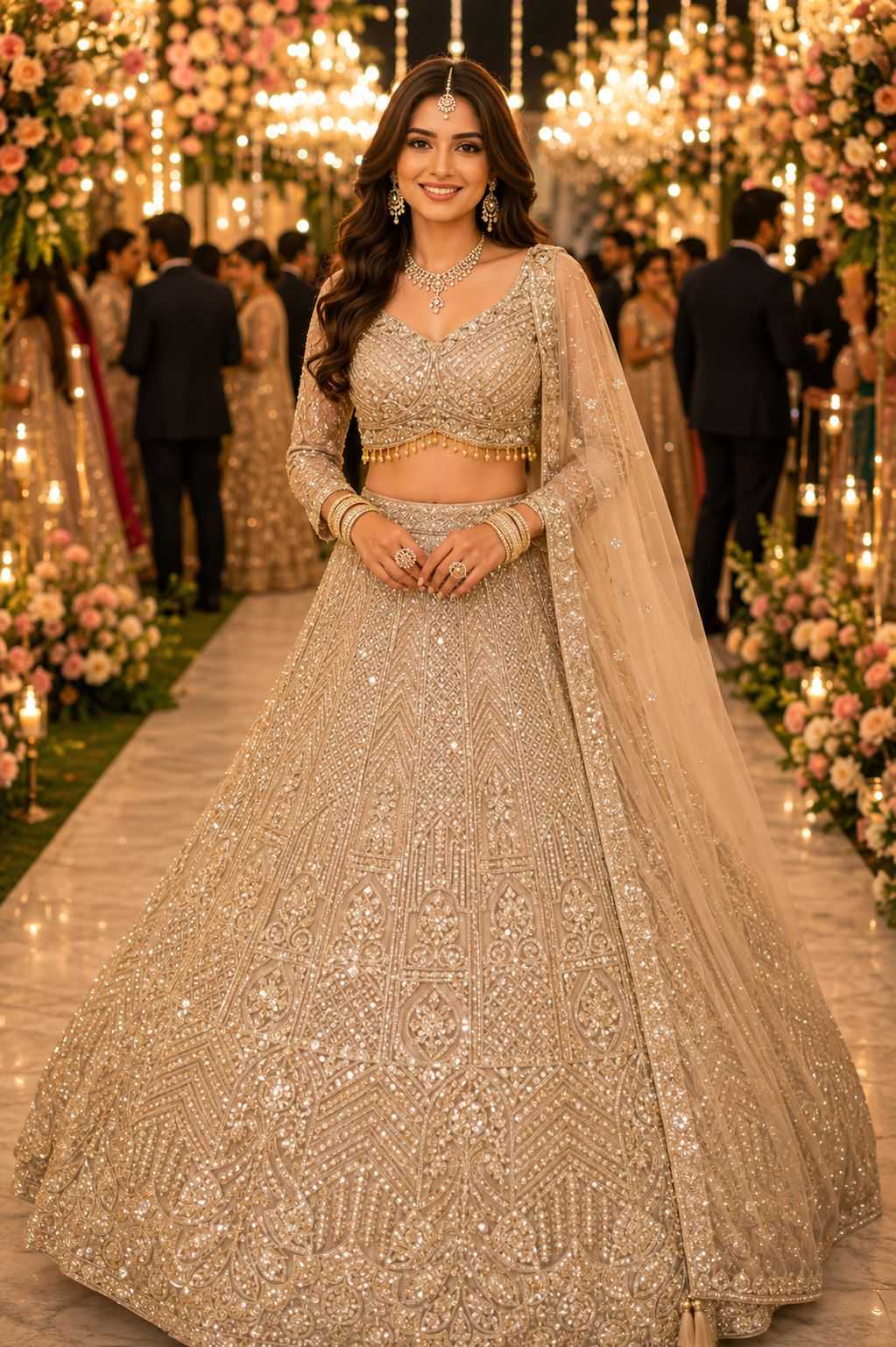 Naarira Net Fancy Lehenga Set