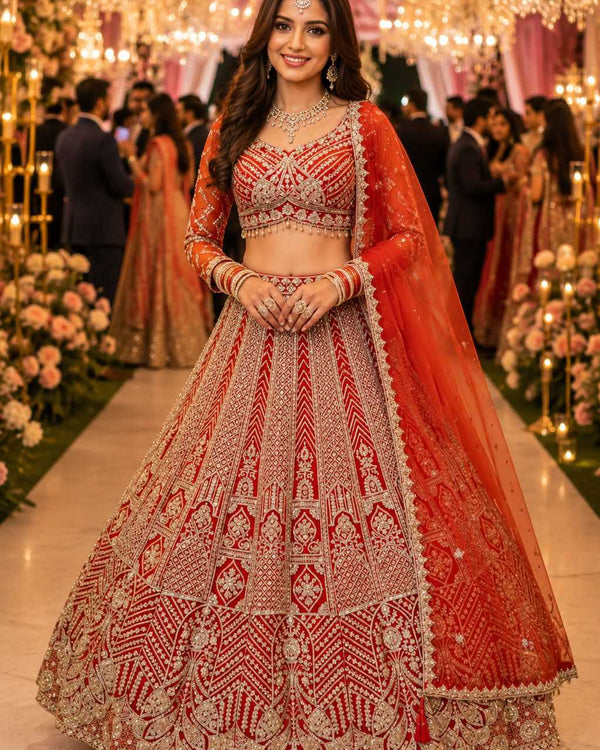 Naarira Net Fancy Lehenga Set - alternate view
