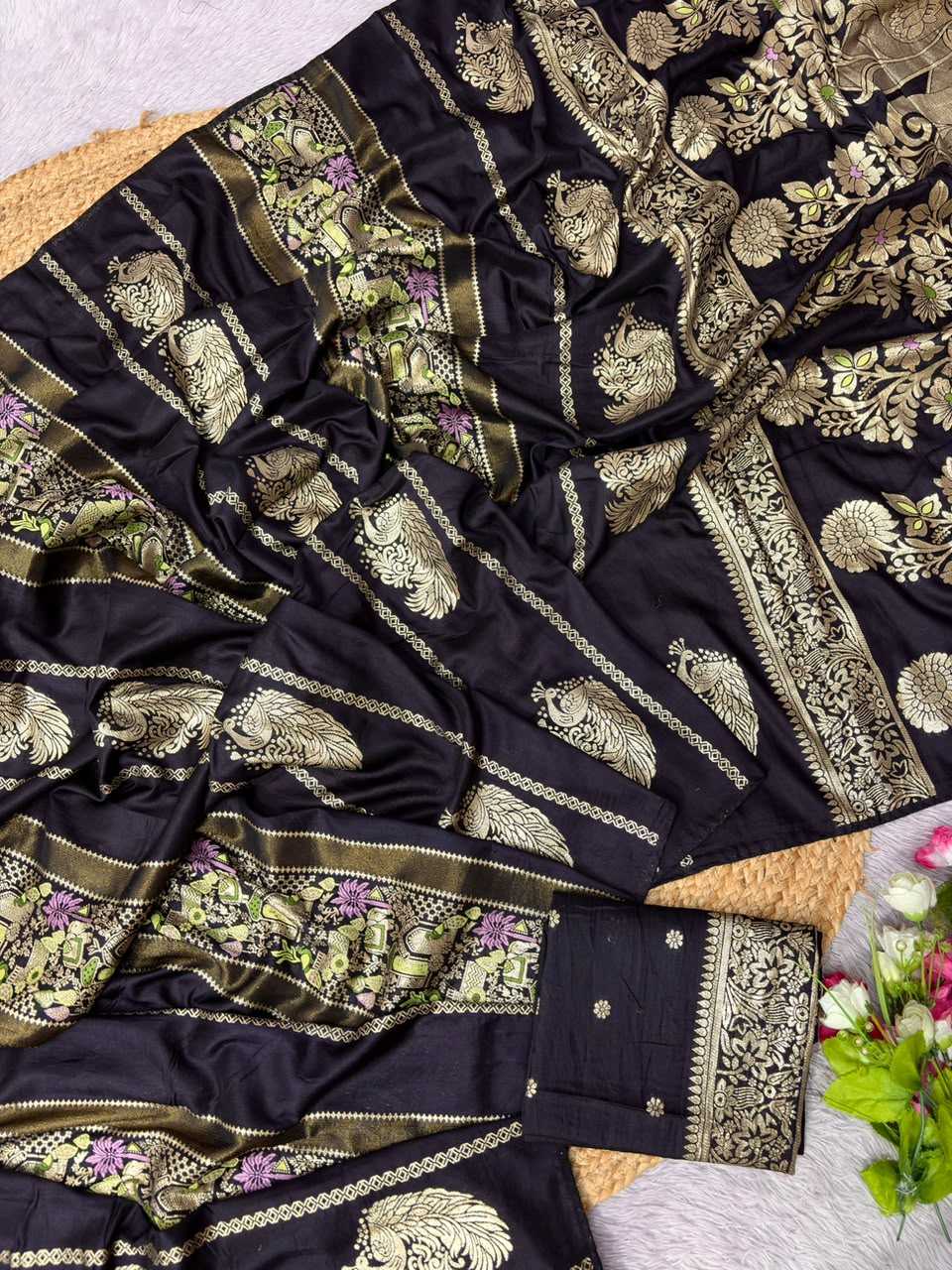 Naarira KESH484 Janhvi Russian Silk Soft Silk Sarees