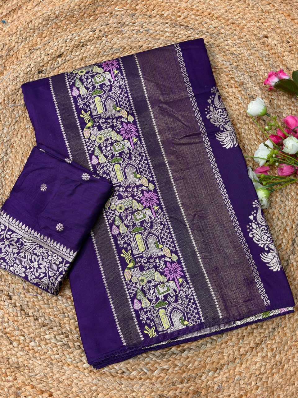 Naarira KESH484 Janhvi Russian Silk Soft Silk Sarees