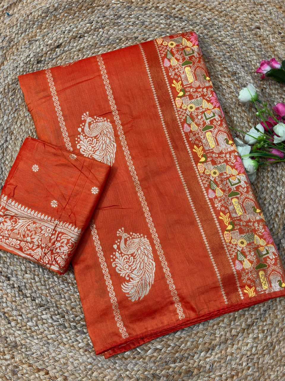 Naarira KESH484 Janhvi Russian Silk Soft Silk Sarees