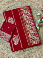 Naarira KESH484 Janhvi Russian Silk Soft Silk Sarees