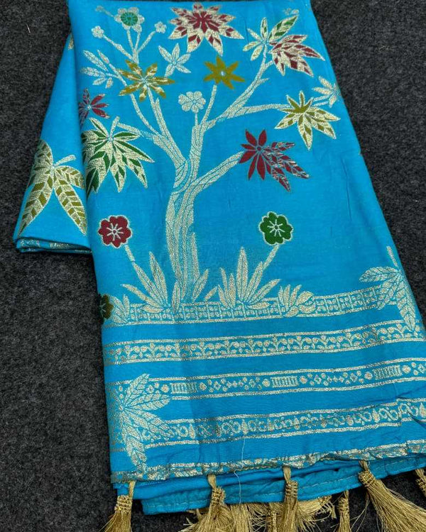 Naarira KESH484 Kajal Russian Silk Soft Silk Sarees
