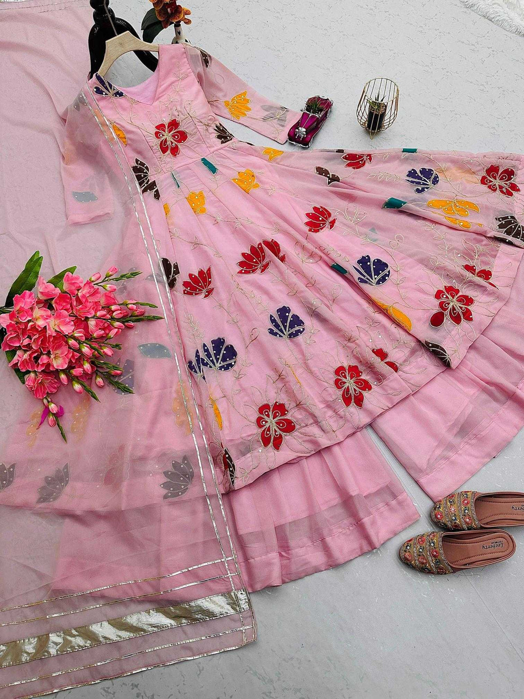 Naarira Garden Georgette Embroidery Gowns
