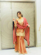 Naarira Fendy Silk Embroidered Sharara Suit