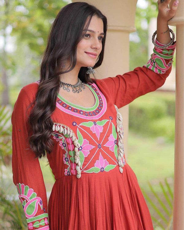 Naarira  KESH491 9350 Cotton Embroidery Gowns