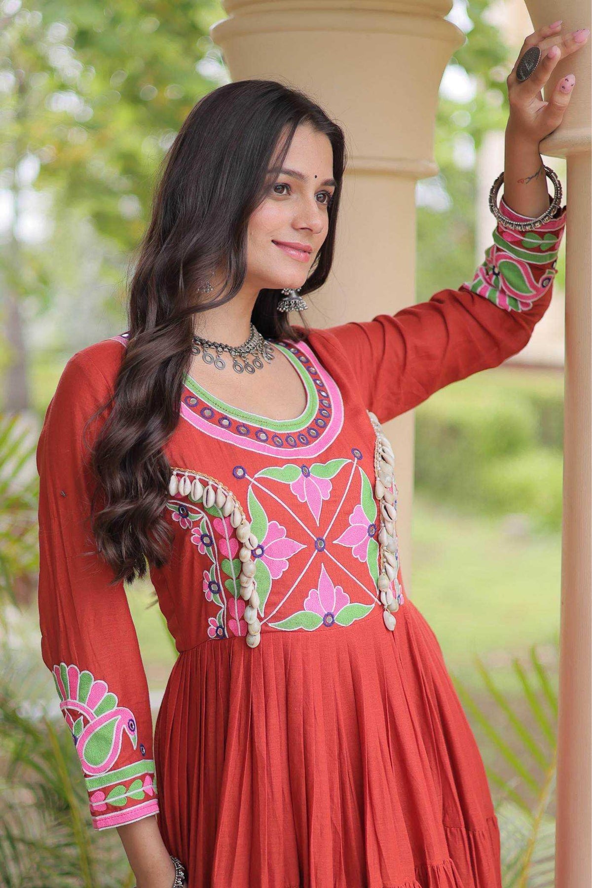Naarira  KESH491 9350 Cotton Embroidery Gowns