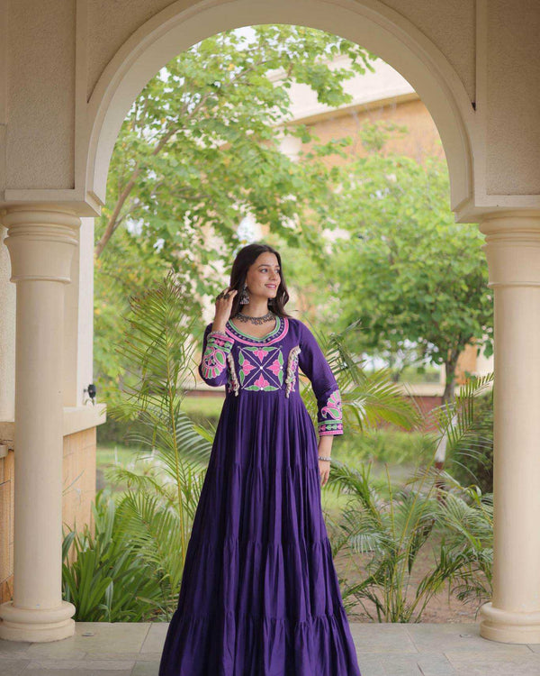 Naarira  KESH491 9350 Cotton Embroidery Gowns - alternate view