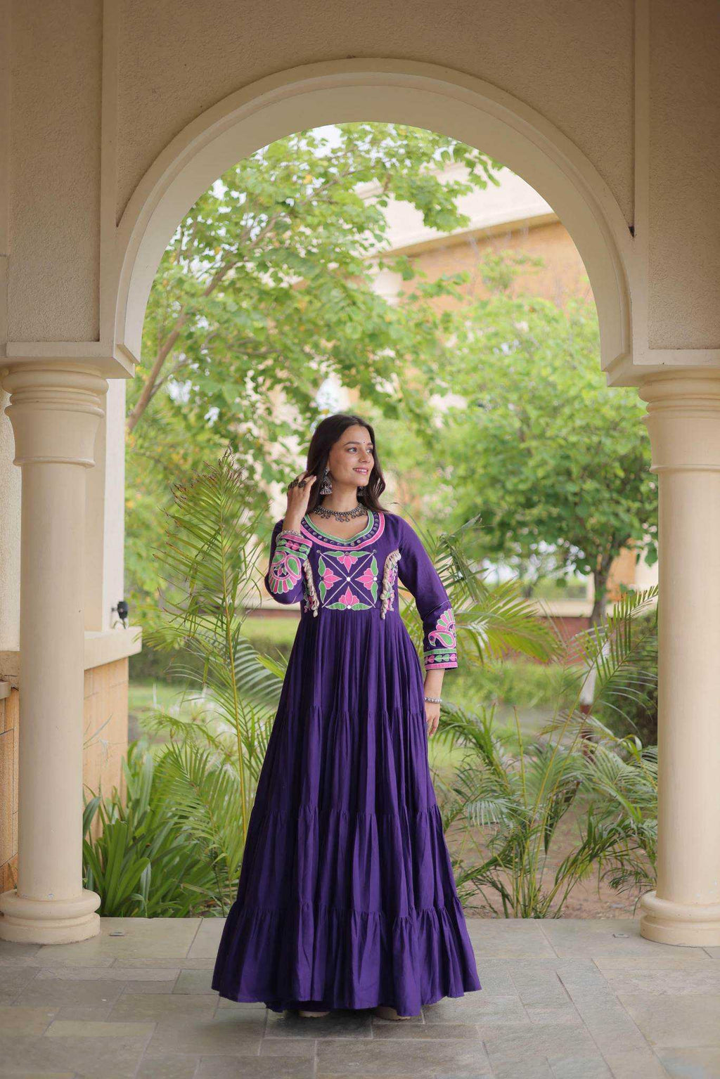 Naarira  KESH491 9350 Cotton Embroidery Gowns