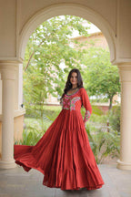 Naarira  KESH491 9350 Cotton Embroidery Gowns