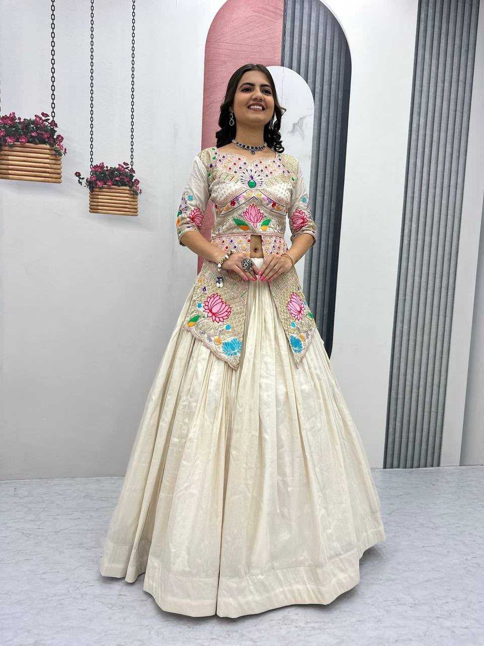 Naarira Simar Silk Designer Lehenga