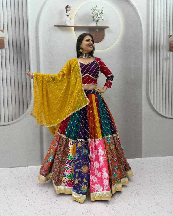 Naarira KESH497 347 Faux Georgette Embroidered Lehenga