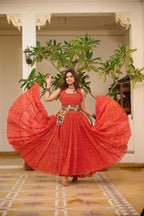 Naarira KESH498 110 Faux Georgette Printed Gowns