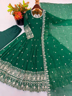 Naarira Crush Silk Embroidery Gowns