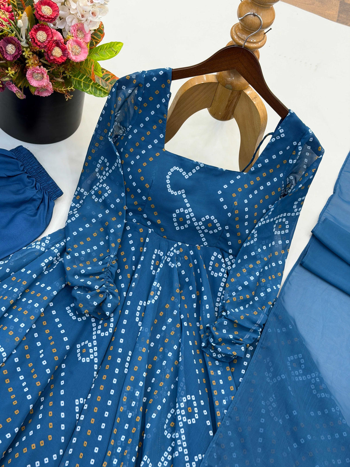 Naarira Faux Georgette Cotton Suits