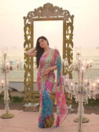 Naarira KESH509 ZAREEN KHAN Tabby Silk Soft Silk Sarees