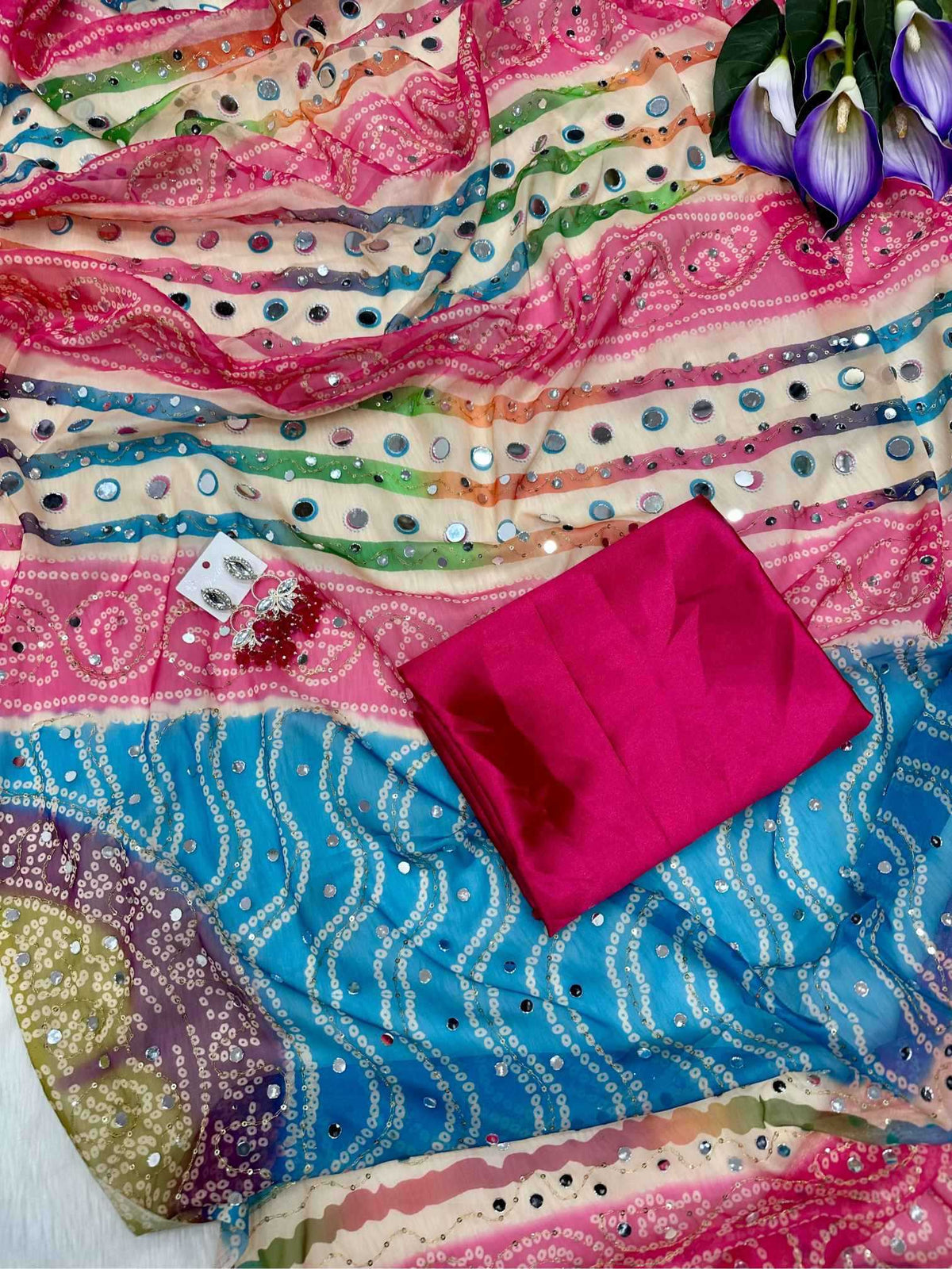 Naarira KESH509 ZAREEN KHAN Tabby Silk Soft Silk Sarees
