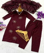 Naarira Heavy Roman Silk Embroidery Suit